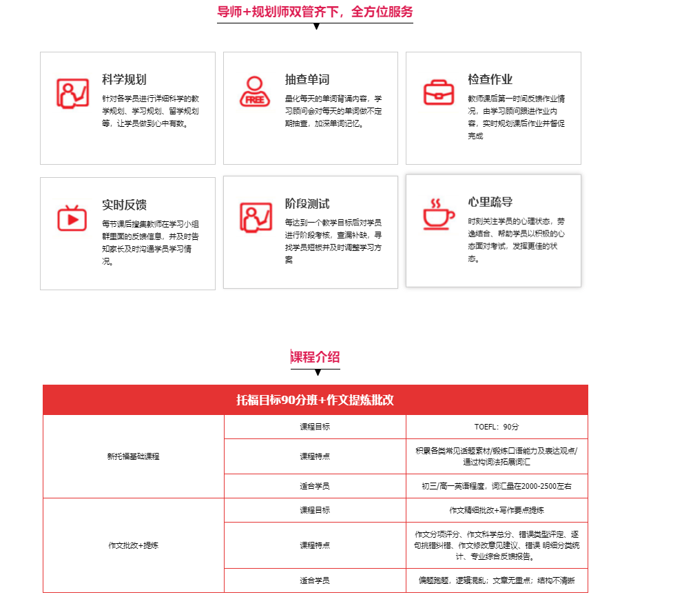 托福课程培训