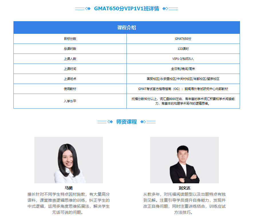 GMAT 650分班