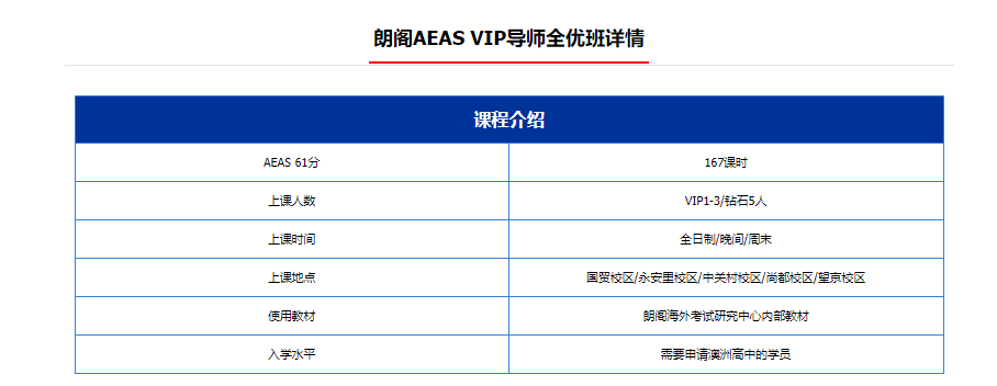 AEASVIP全优班