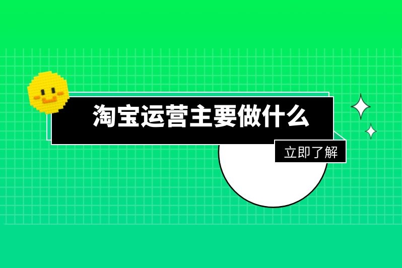 淘宝运营主要做什么