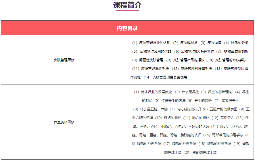 美容培训班