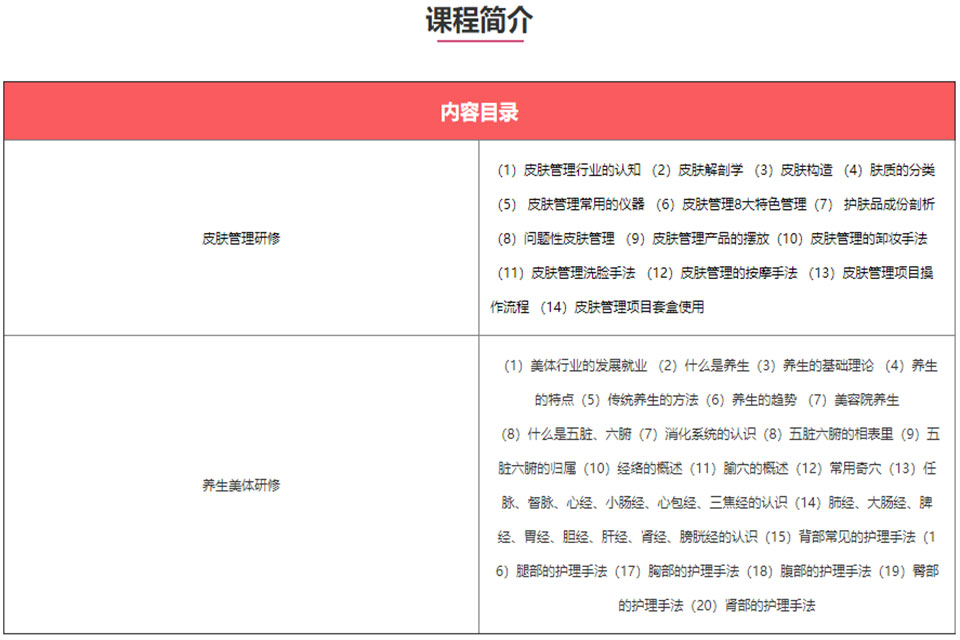 美容培训班