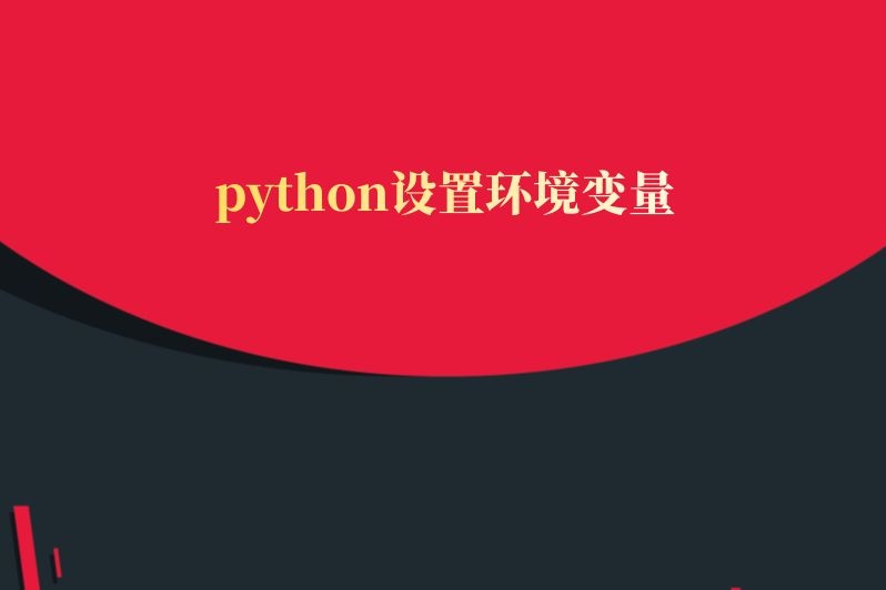 python设置环境变量