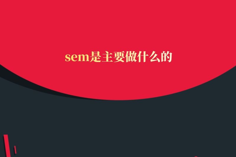 sem是主要做什么的