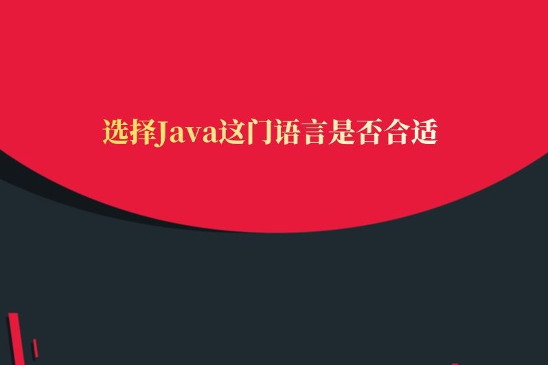 选择Java这门语言是否合适