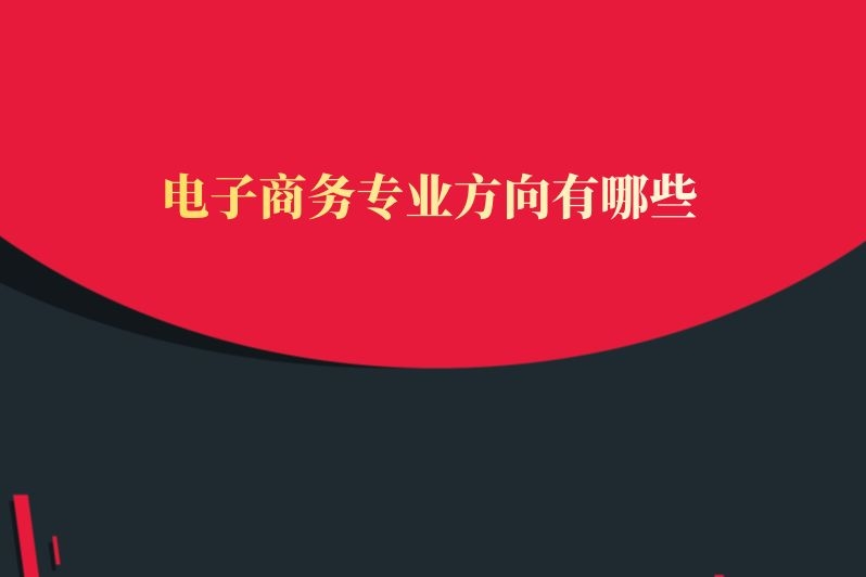 电子商务专业方向有哪些