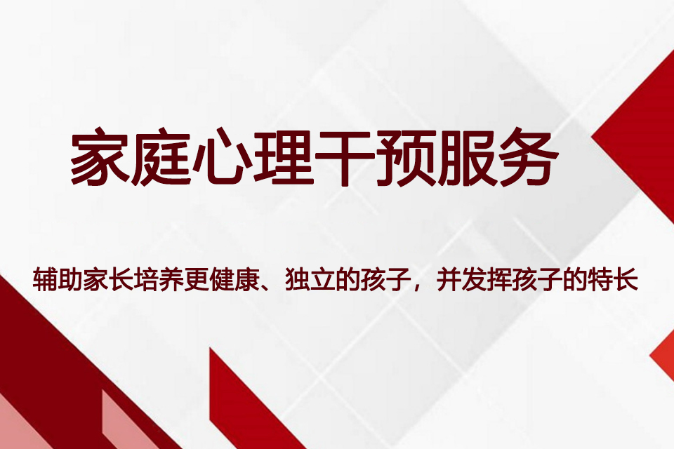 北京家庭心理干预服务