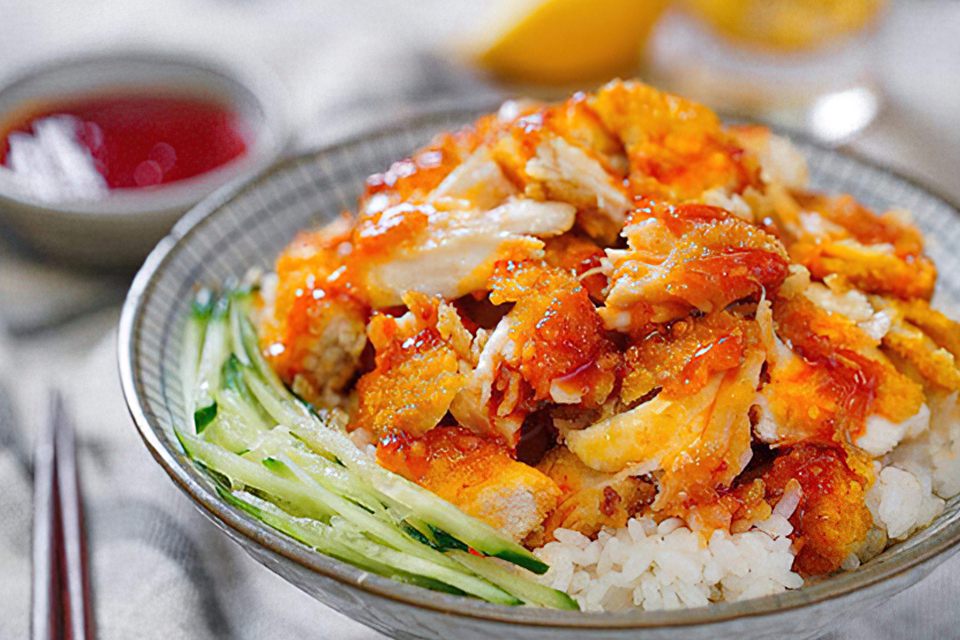 长沙脆皮鸡米饭