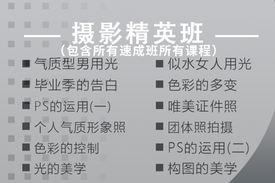 贵阳摄影精英班