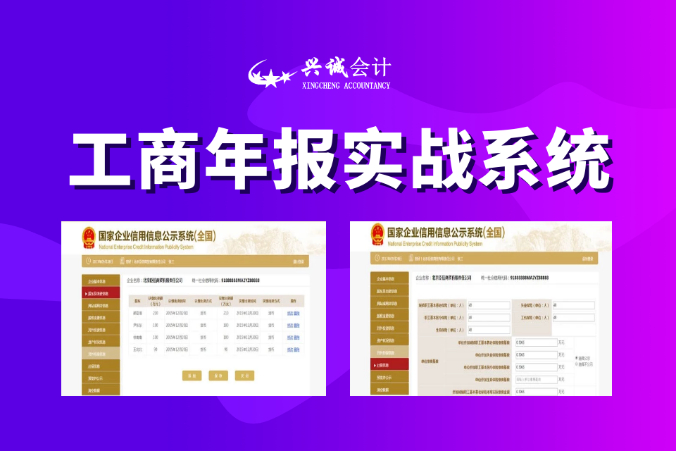 银川工商年报实战系统