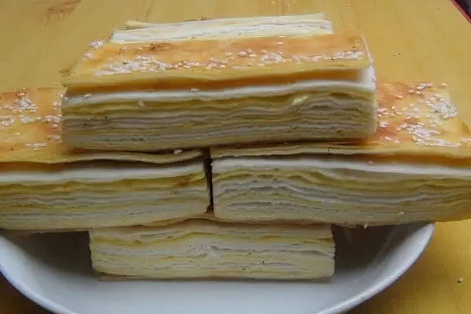 香掉牙千层饼