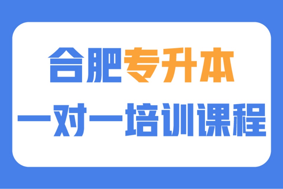 合肥专升本一对一培训班