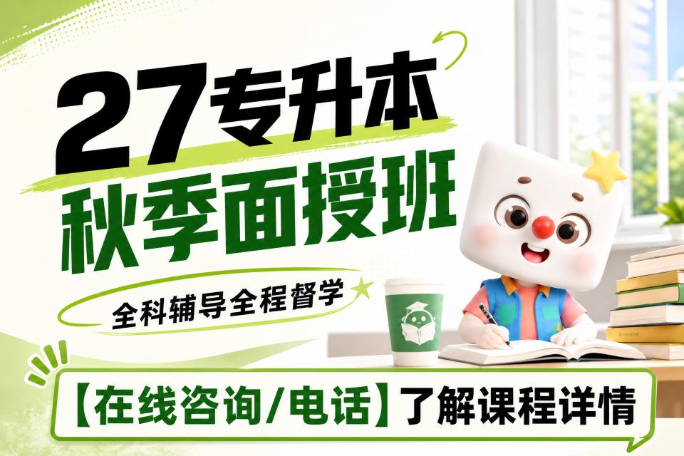 27专升本秋季面授班