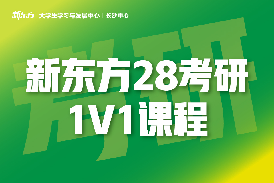 长沙新东方28考研1V1
